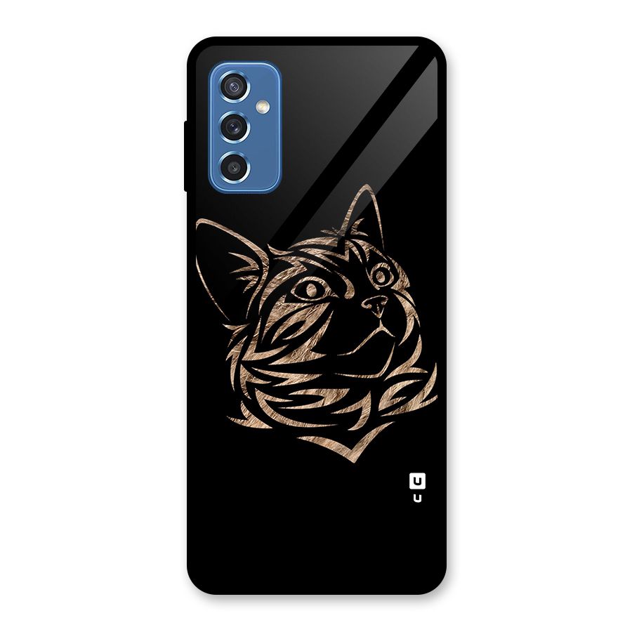 Tribal Cat Glass Back Case for Galaxy M52 5G