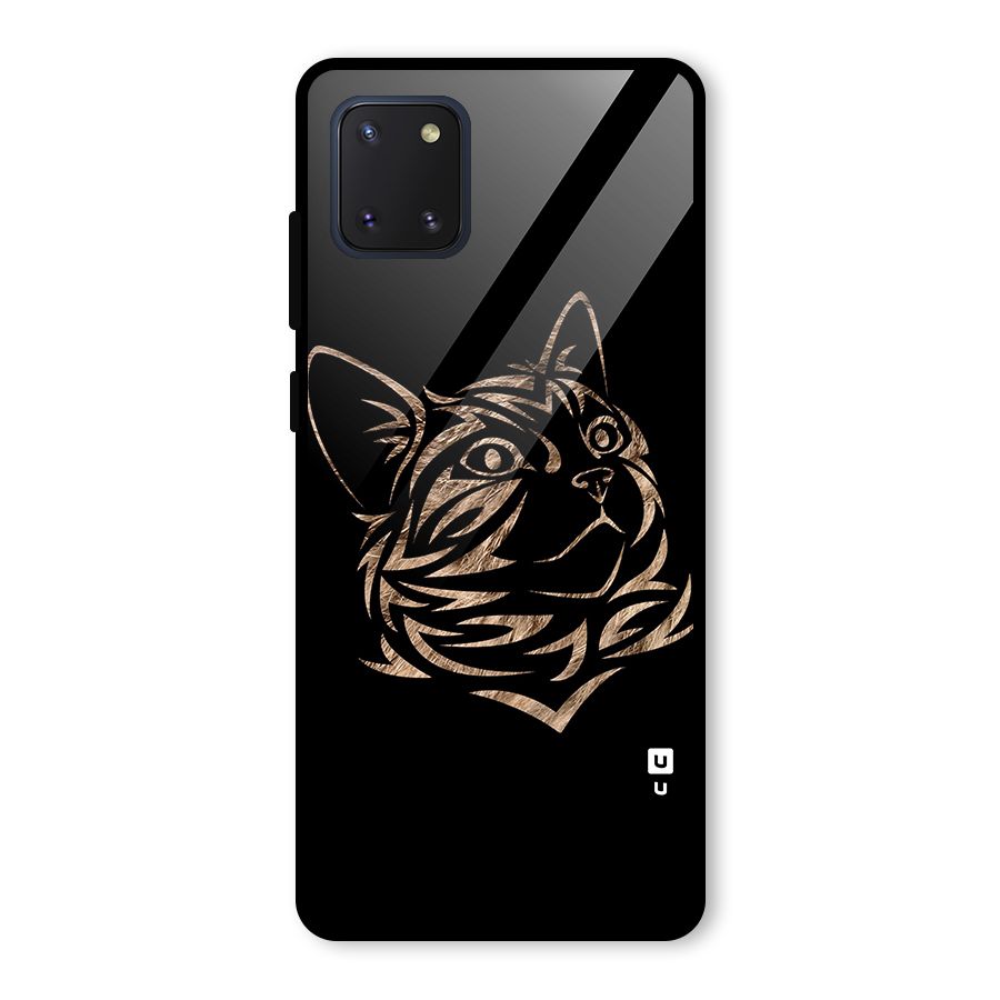 Tribal Cat Glass Back Case for Galaxy Note 10 Lite