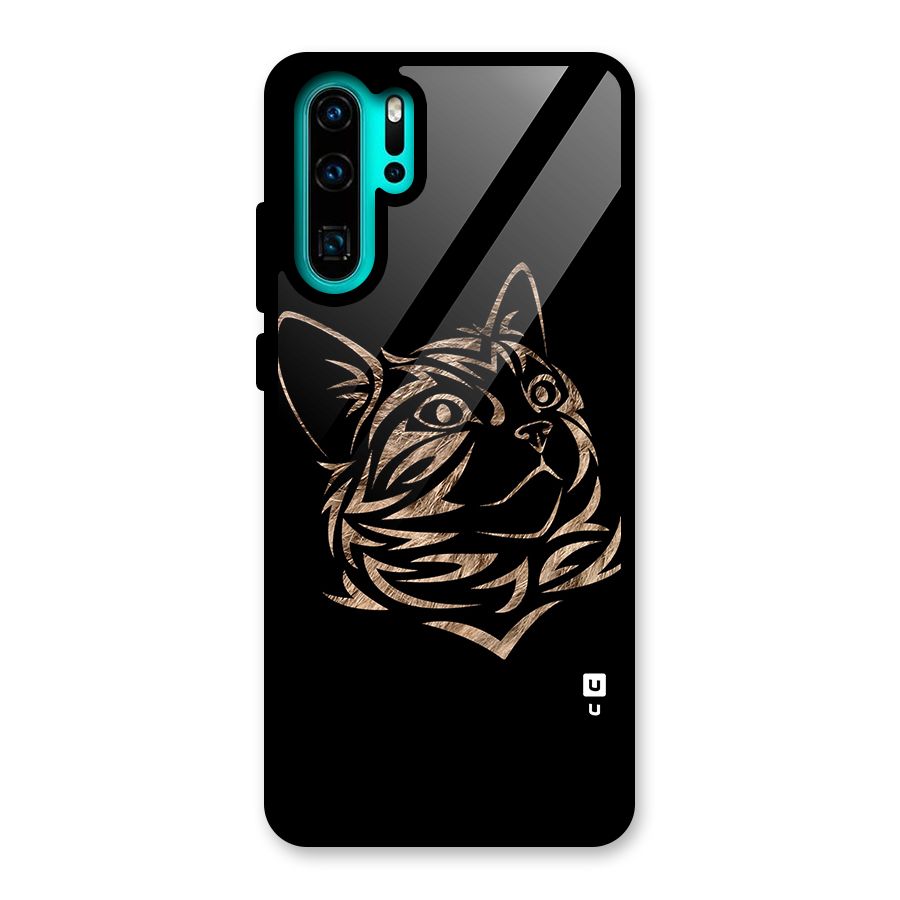 Tribal Cat Glass Back Case for Huawei P30 Pro