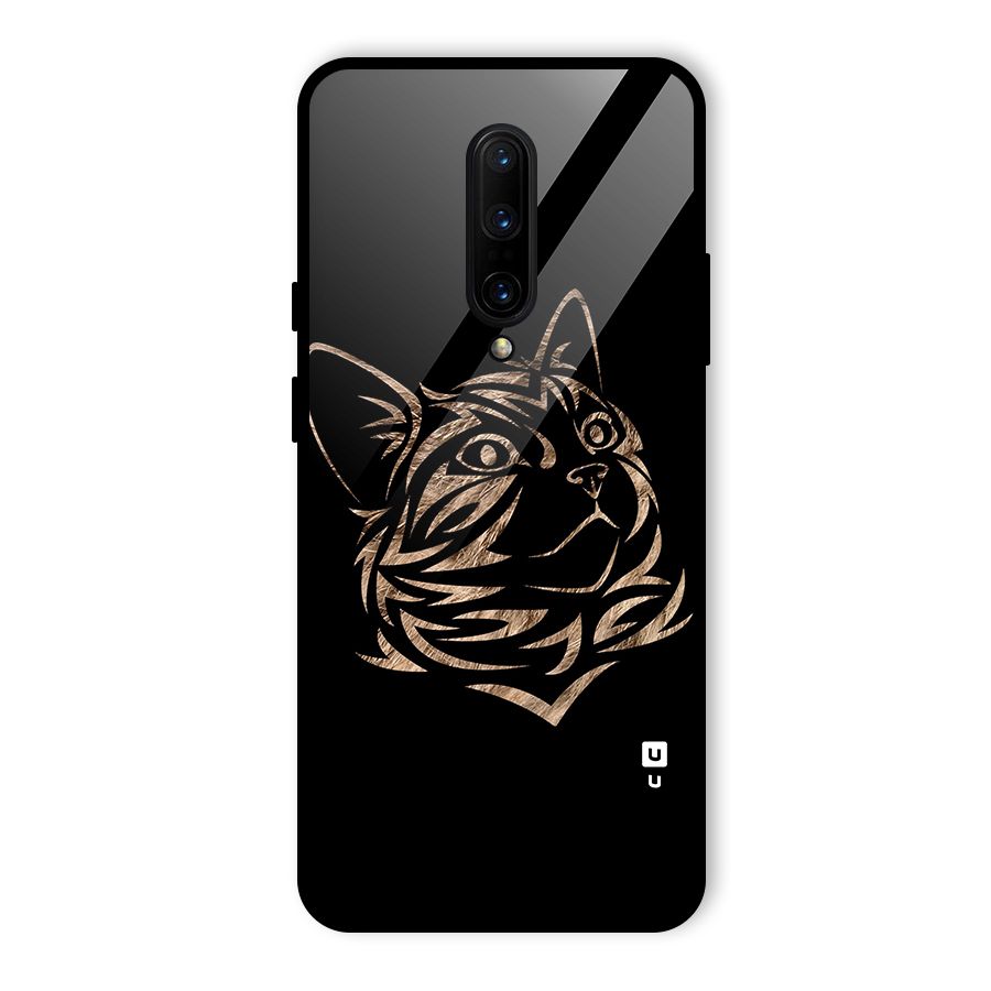 Tribal Cat Glass Back Case for OnePlus 7 Pro