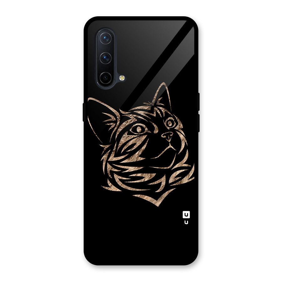 Tribal Cat Glass Back Case for OnePlus Nord CE 5G