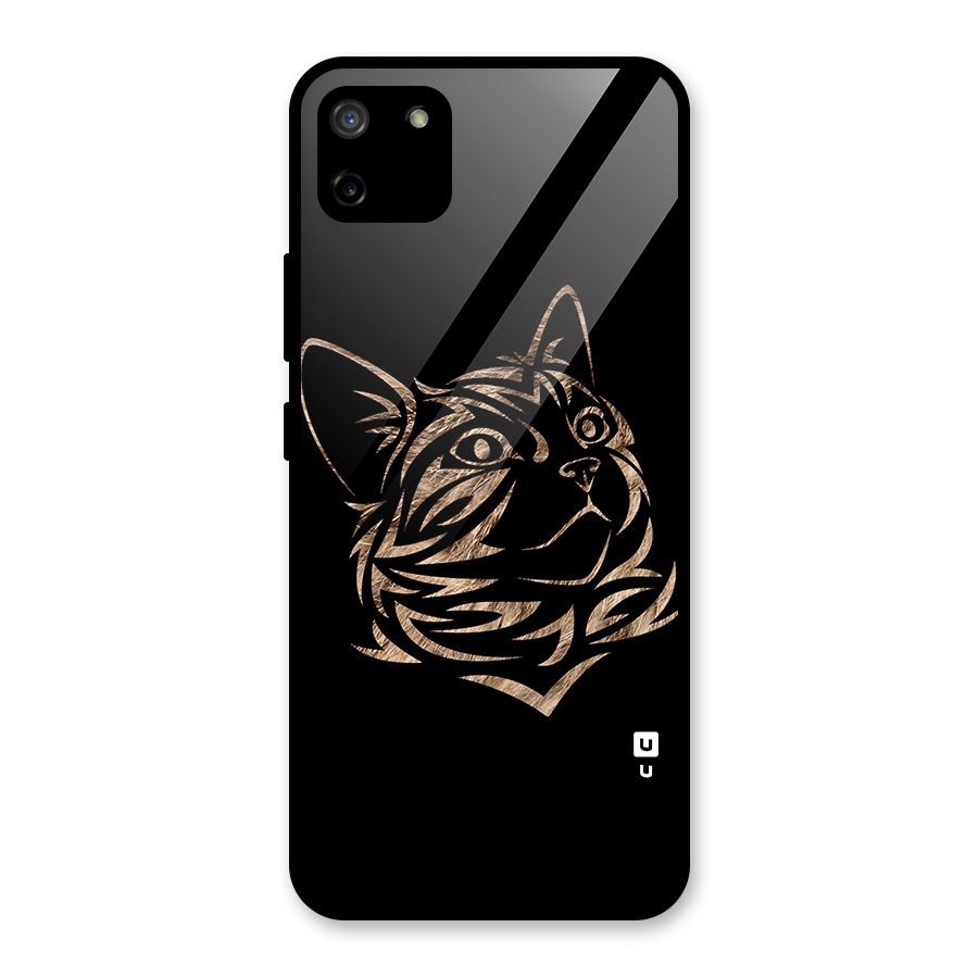Tribal Cat Glass Back Case for Realme C11