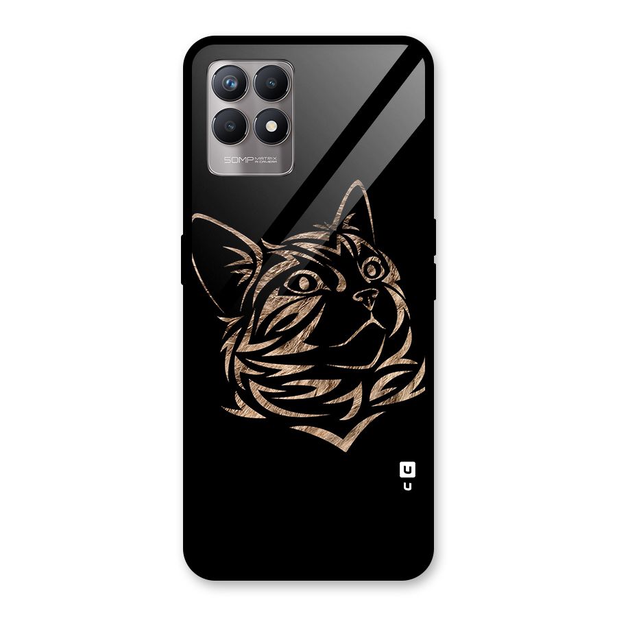 Tribal Cat Glass Back Case for Realme Narzo 50