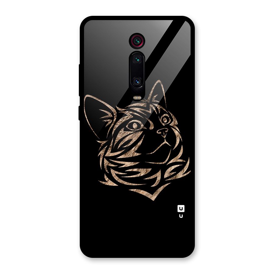 Tribal Cat Glass Back Case for Redmi K20