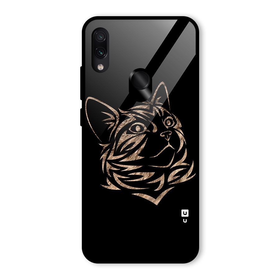 Tribal Cat Glass Back Case for Redmi Note 7 Pro
