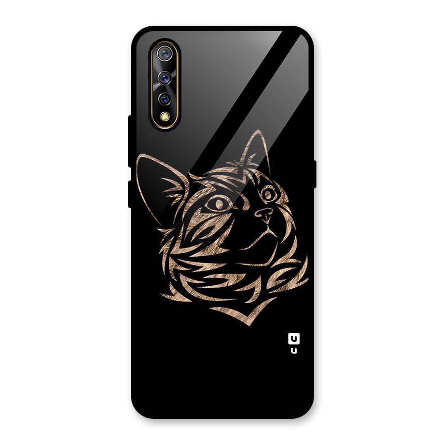 Tribal Cat Glass Back Case for Vivo S1