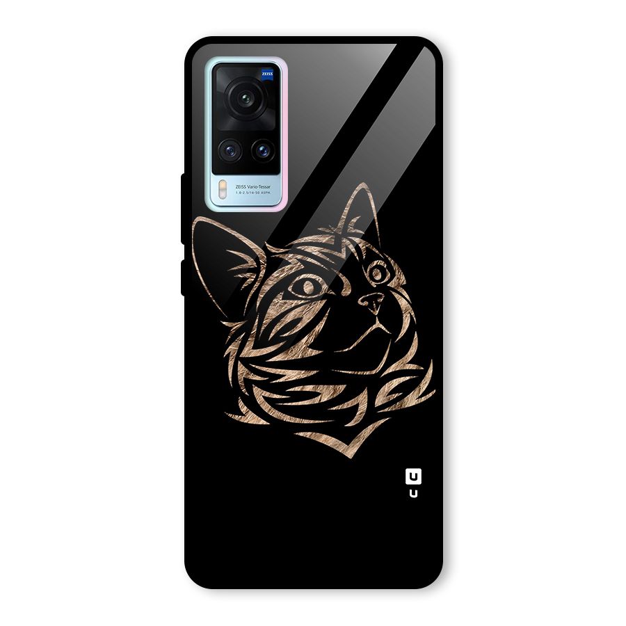 Tribal Cat Glass Back Case for Vivo X60