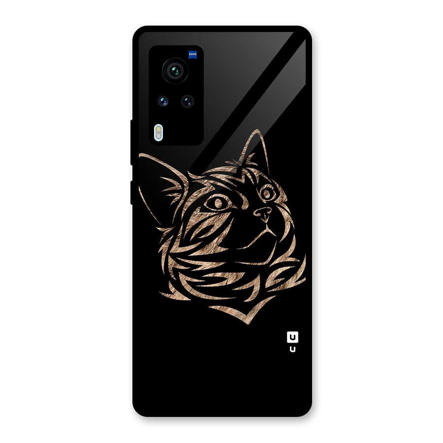 Tribal Cat Glass Back Case for Vivo X60 Pro