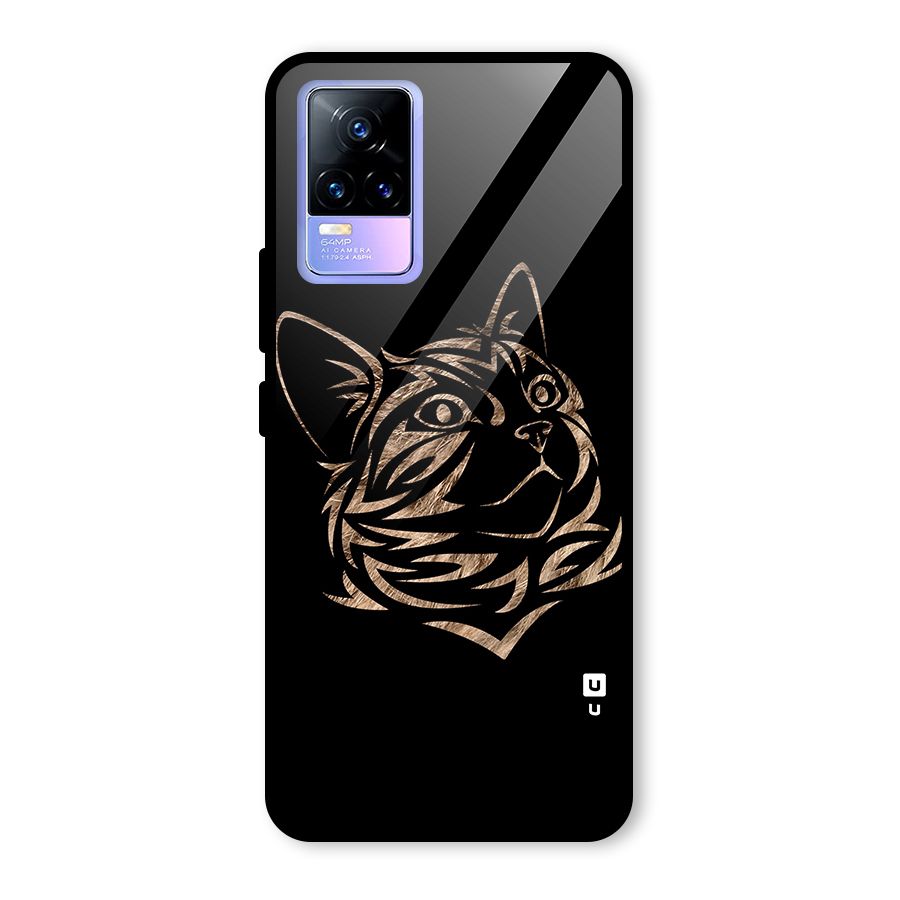 Tribal Cat Glass Back Case for Vivo Y73