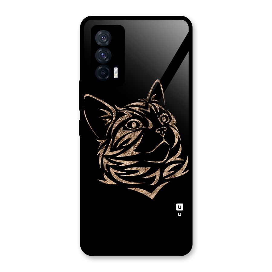 Tribal Cat Glass Back Case for Vivo iQOO 7 5G