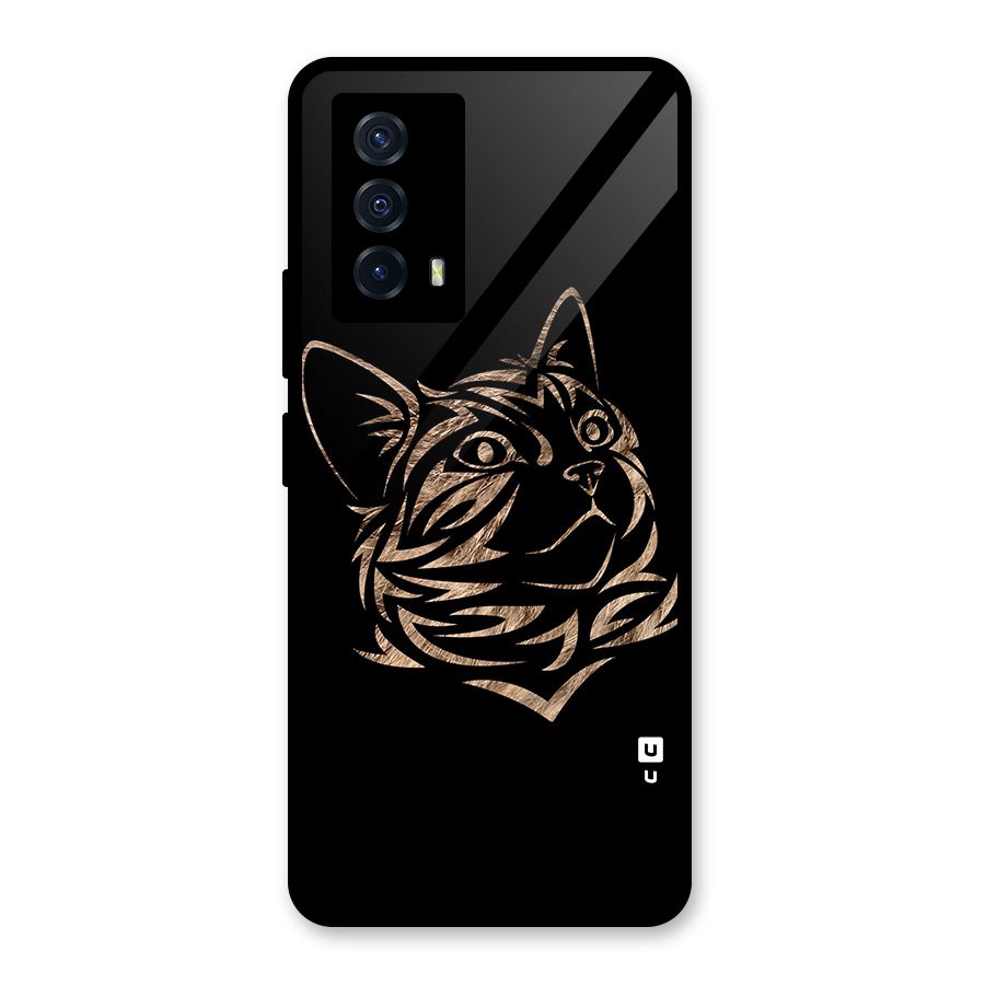 Tribal Cat Glass Back Case for Vivo iQOO Z5