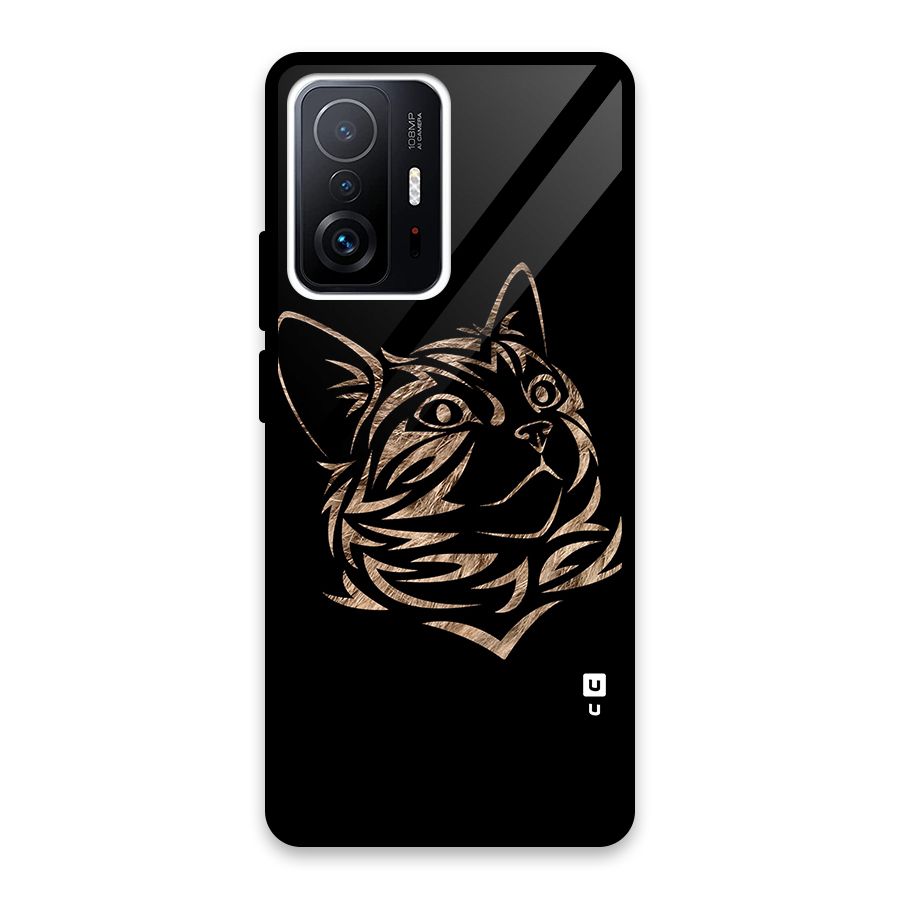 Tribal Cat Glass Back Case for Xiaomi 11T Pro
