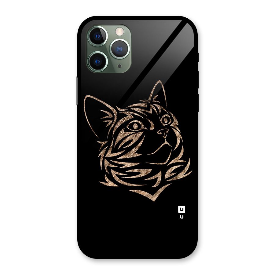 Tribal Cat Glass Back Case for iPhone 11 Pro