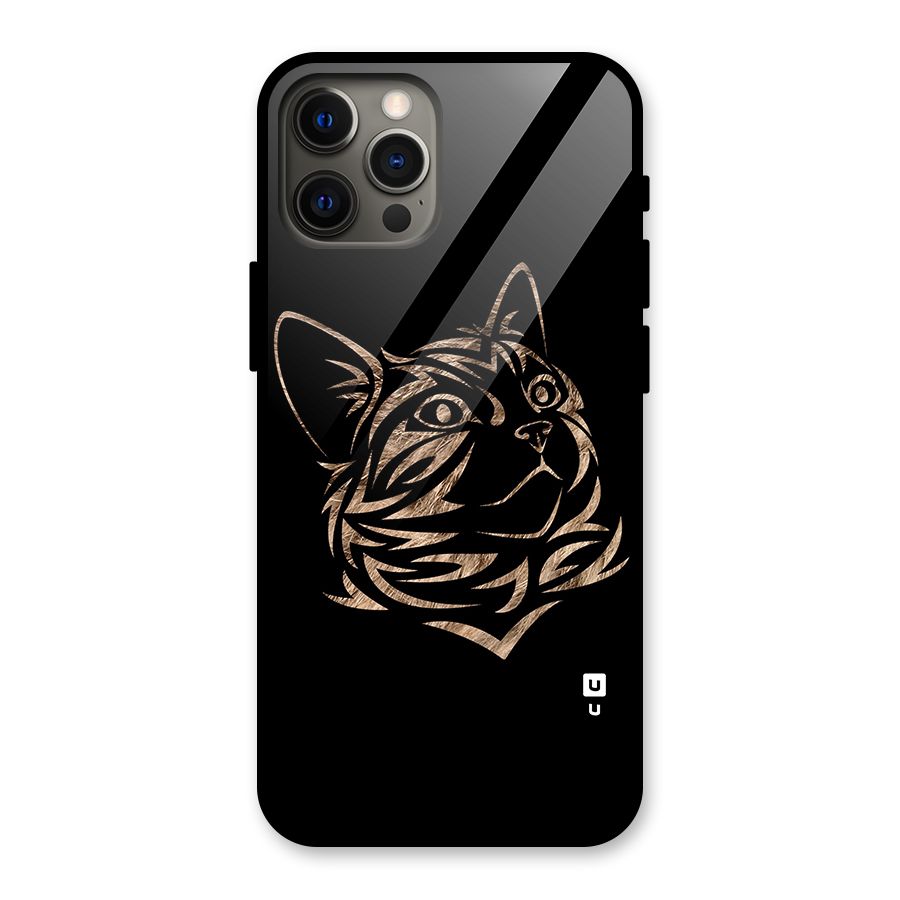 Tribal Cat Glass Back Case for iPhone 12 Pro Max