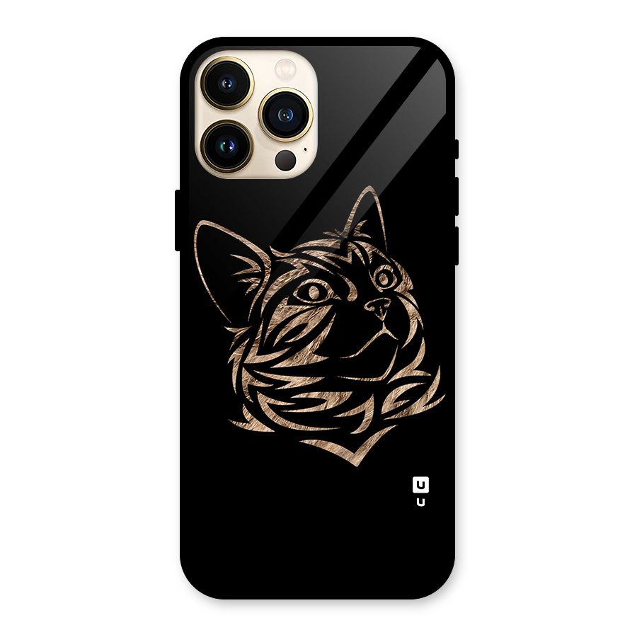 Tribal Cat Glass Back Case for iPhone 13 Pro Max