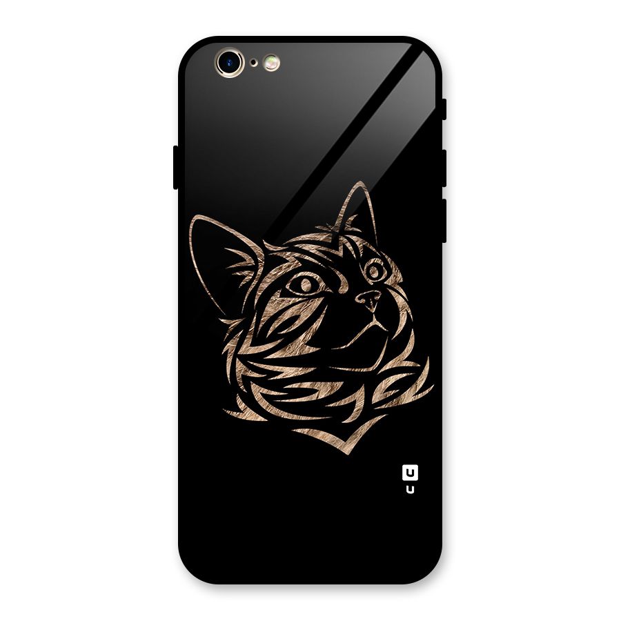 Tribal Cat Glass Back Case for iPhone 6 6S