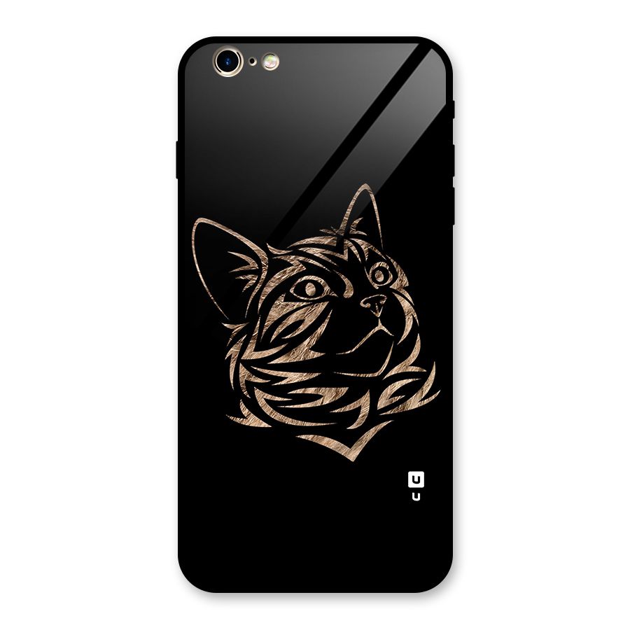 Tribal Cat Glass Back Case for iPhone 6 Plus 6S Plus