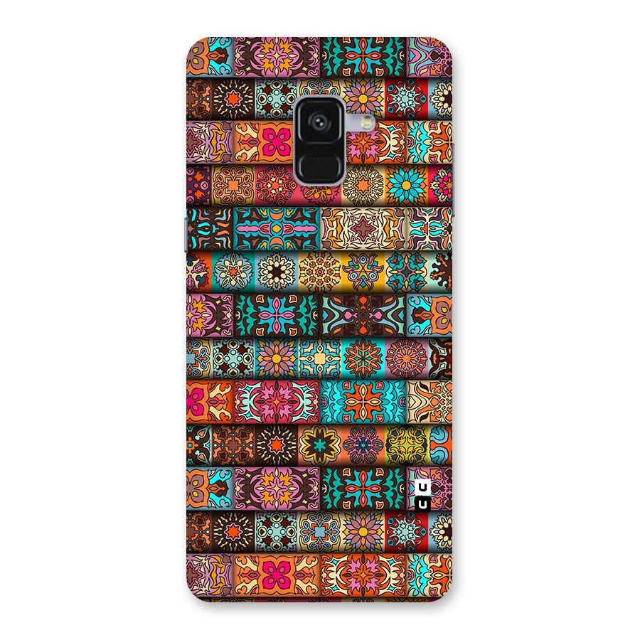 Tribal Seamless Pattern Vintage Decorative Back Case for Galaxy A8 Plus