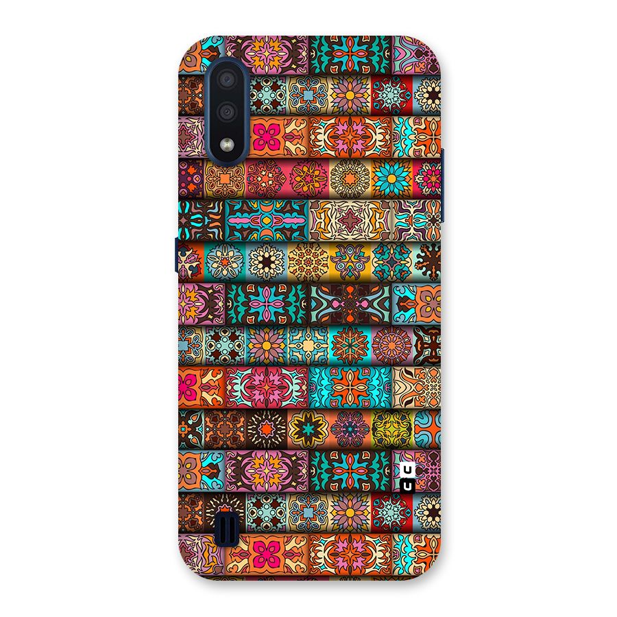 Tribal Seamless Pattern Vintage Decorative Back Case for Galaxy M01