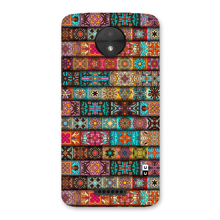 Tribal Seamless Pattern Vintage Decorative Back Case for Moto C