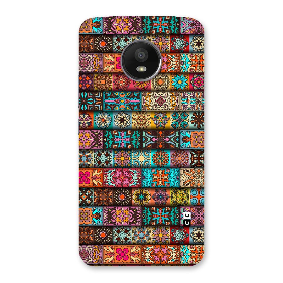 Tribal Seamless Pattern Vintage Decorative Back Case for Moto E4 Plus