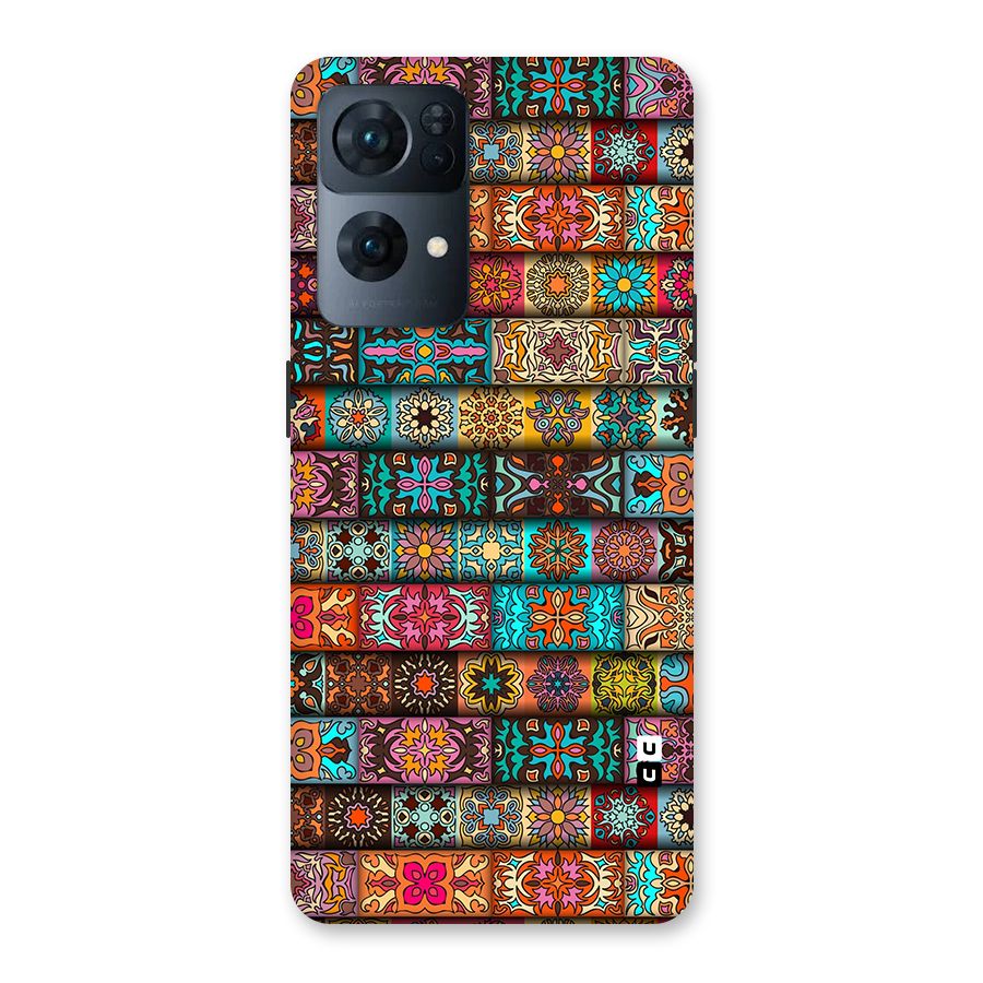 Tribal Seamless Pattern Vintage Decorative Back Case for Oppo Reno7 Pro 5G