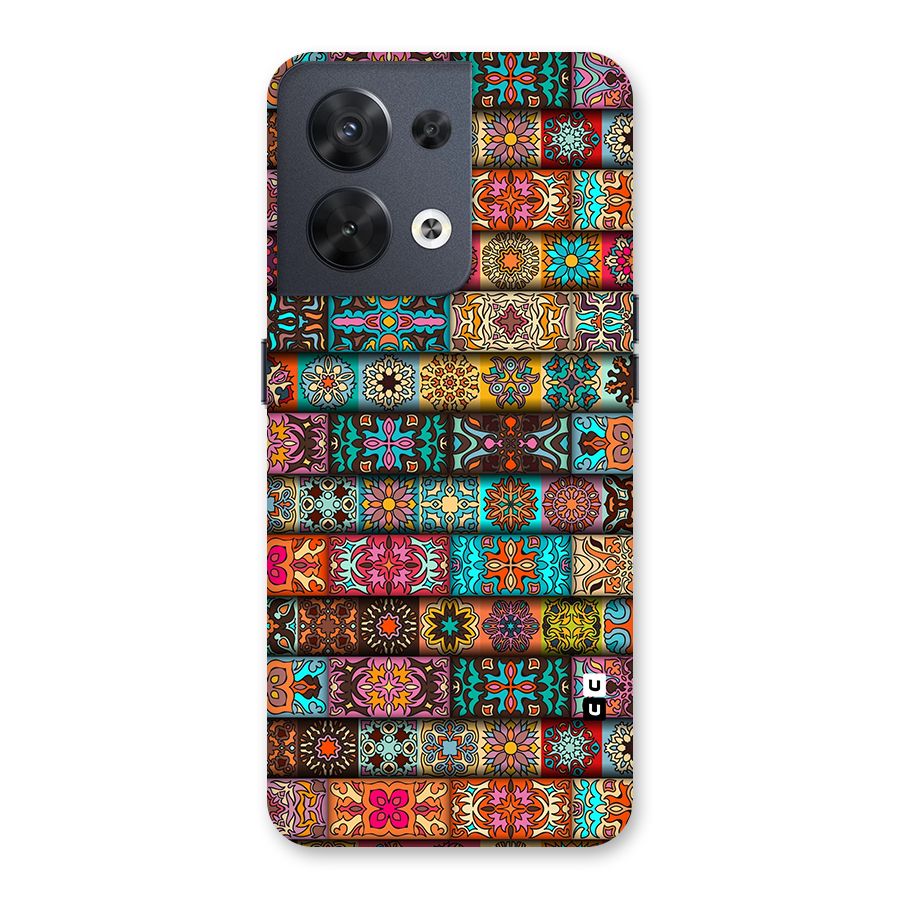 Tribal Seamless Pattern Vintage Decorative Back Case for Oppo Reno8 5G
