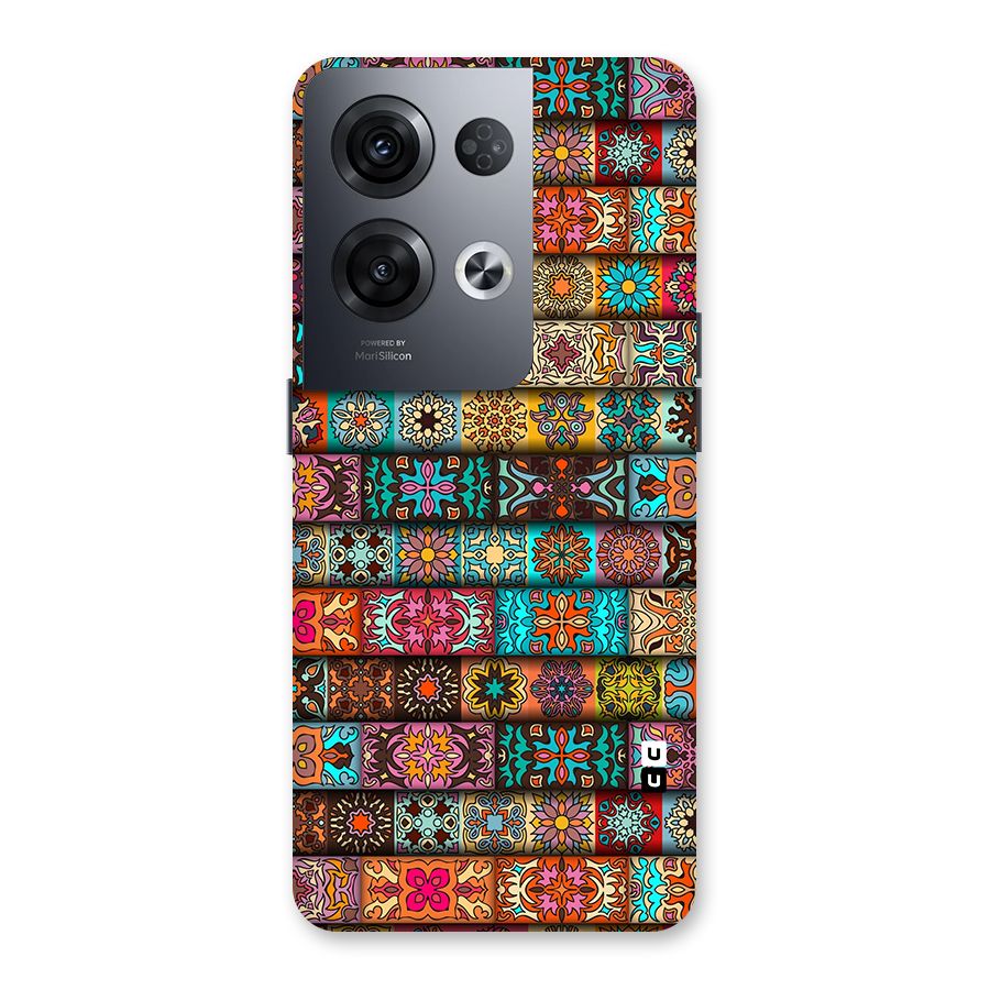 Tribal Seamless Pattern Vintage Decorative Back Case for Oppo Reno8 Pro 5G
