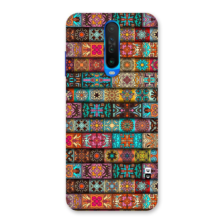 Tribal Seamless Pattern Vintage Decorative Back Case for Poco X2