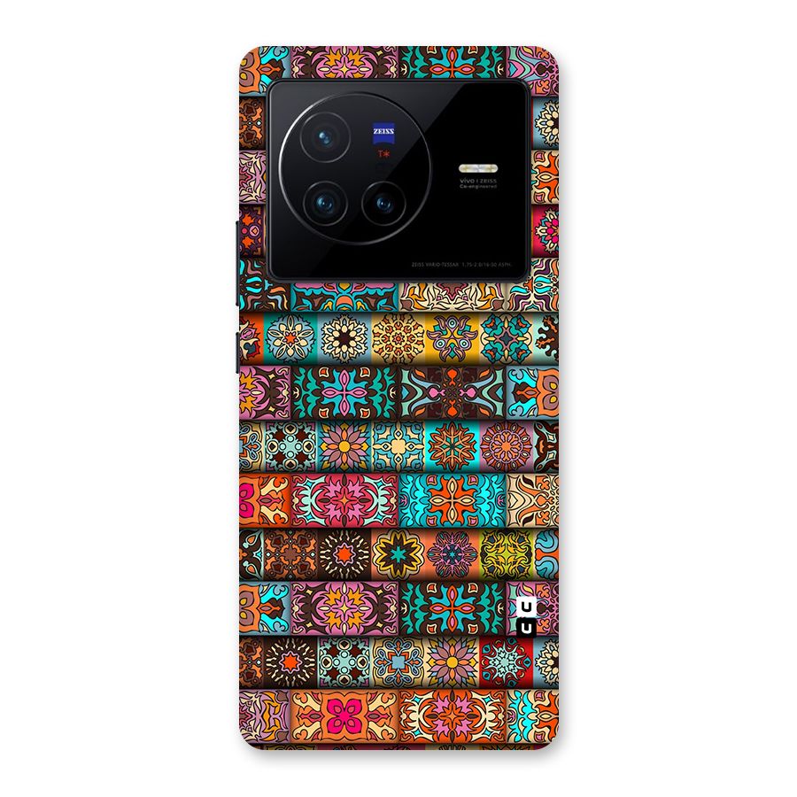 Tribal Seamless Pattern Vintage Decorative Back Case for Vivo X80