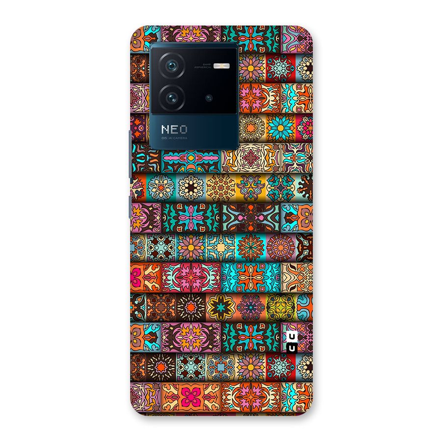 Tribal Seamless Pattern Vintage Decorative Back Case for Vivo iQOO Neo 6 5G