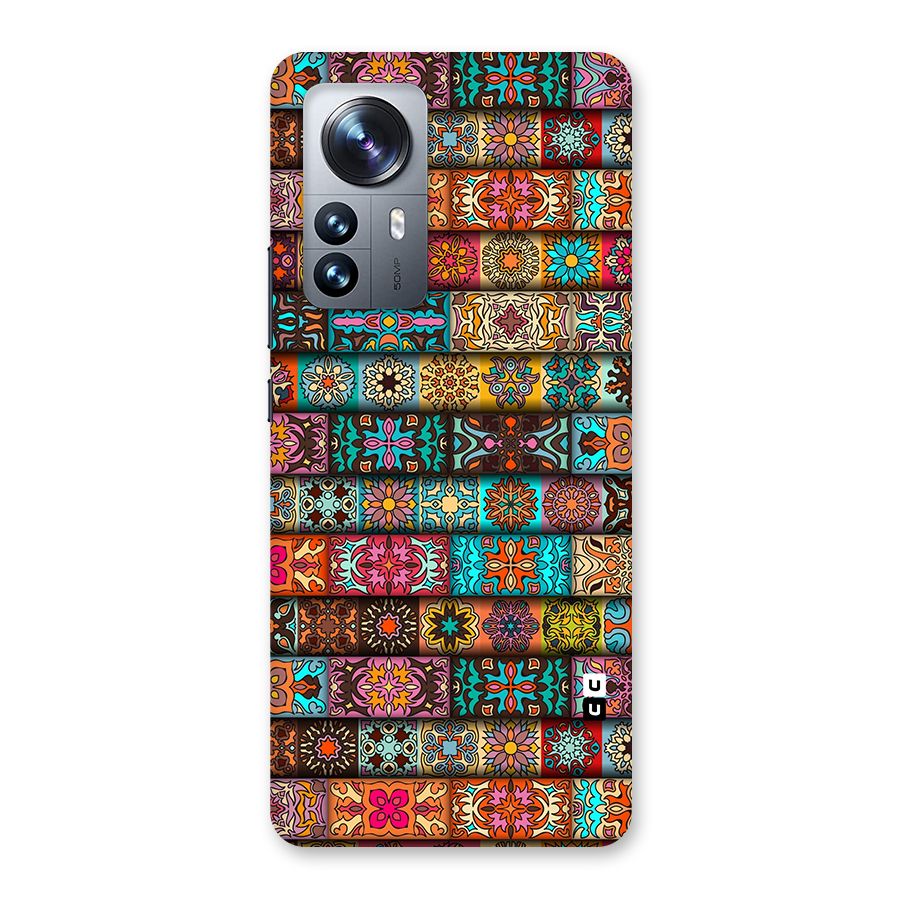 Tribal Seamless Pattern Vintage Decorative Back Case for Xiaomi 12 Pro