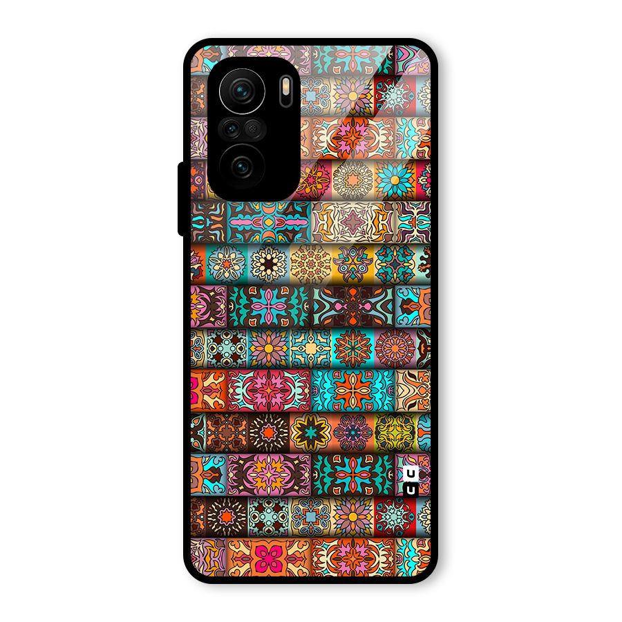 Tribal Seamless Pattern Vintage Decorative Glass Back Case for Mi 11X Pro