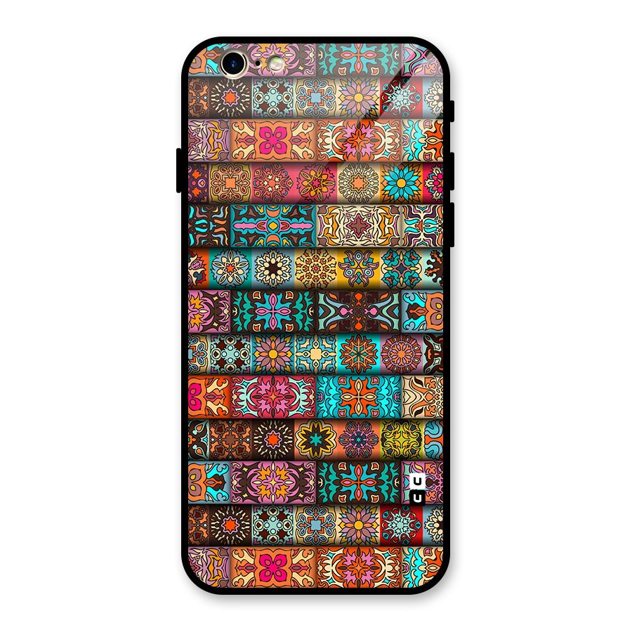 Tribal Seamless Pattern Vintage Decorative Glass Back Case for iPhone 6 6S