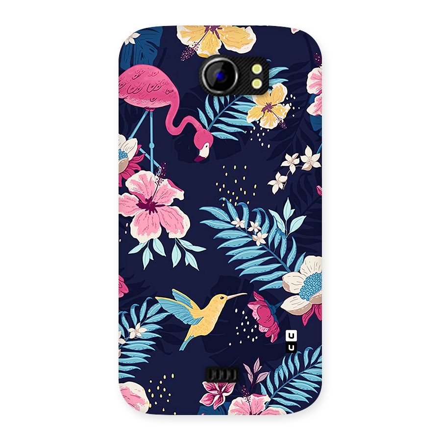 Tropical Flamingo Pattern Back Case for Canvas 2 A110