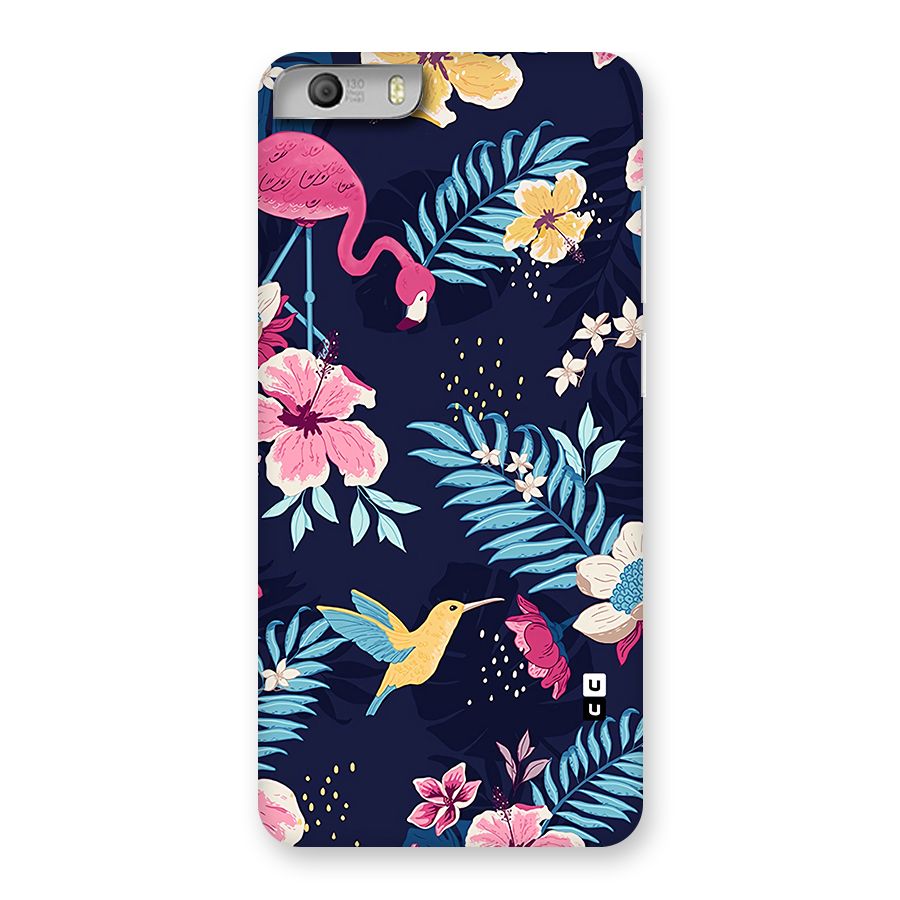 Tropical Flamingo Pattern Back Case for Canvas Knight 2