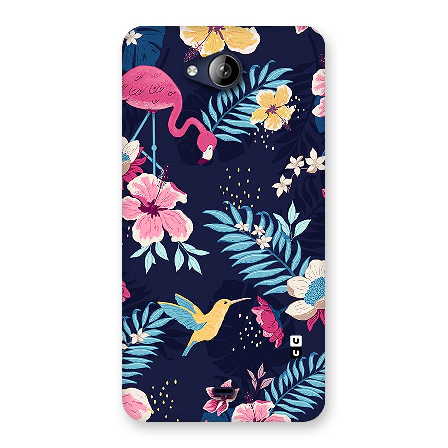 Tropical Flamingo Pattern Back Case for Canvas Play Q355