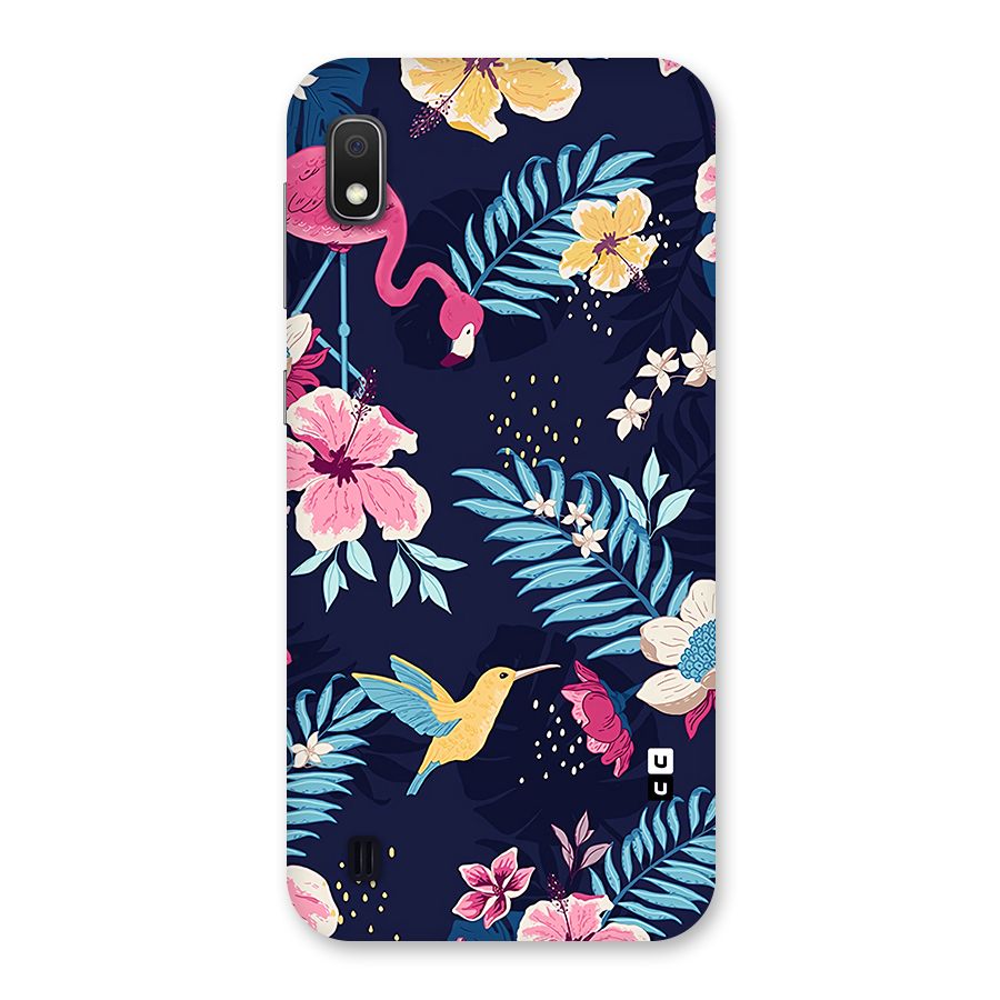 Tropical Flamingo Pattern Back Case for Galaxy A10