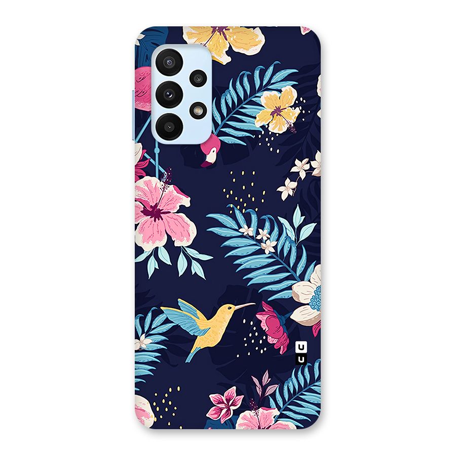 Tropical Flamingo Pattern Back Case for Galaxy A23