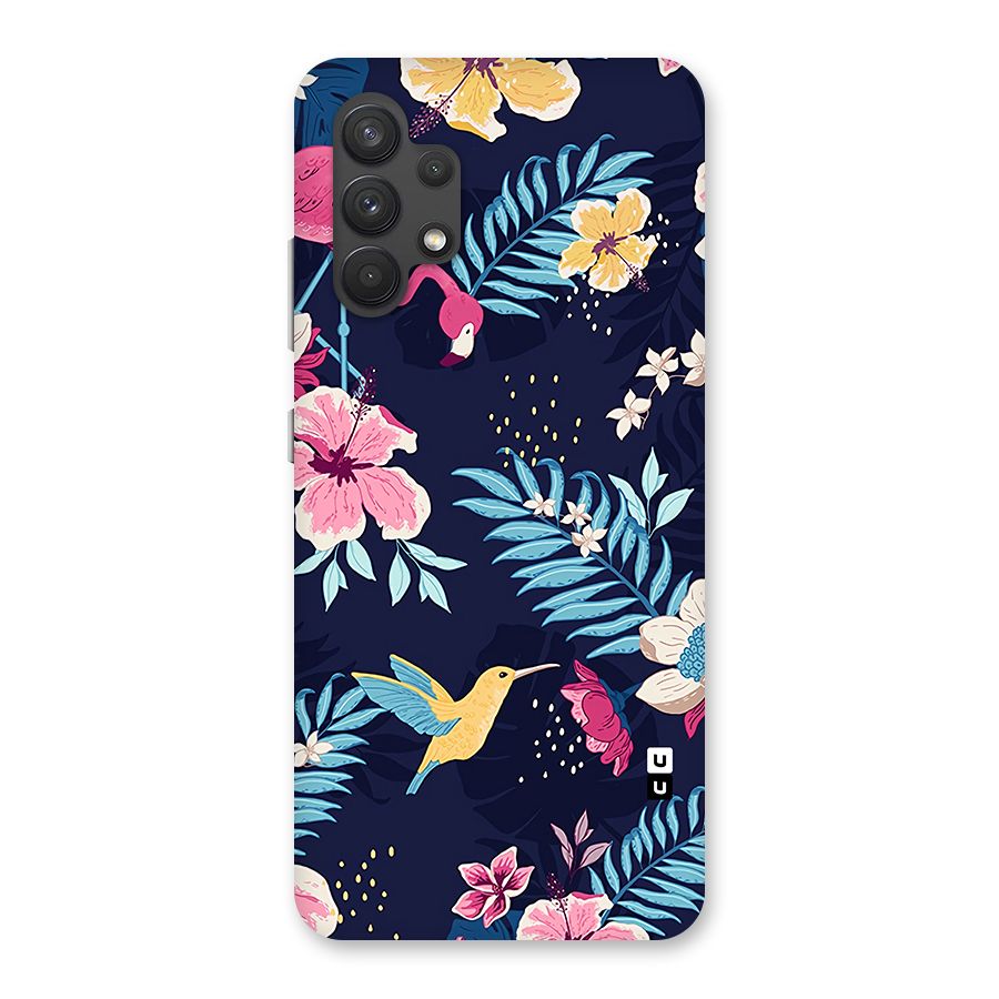 Tropical Flamingo Pattern Back Case for Galaxy A32