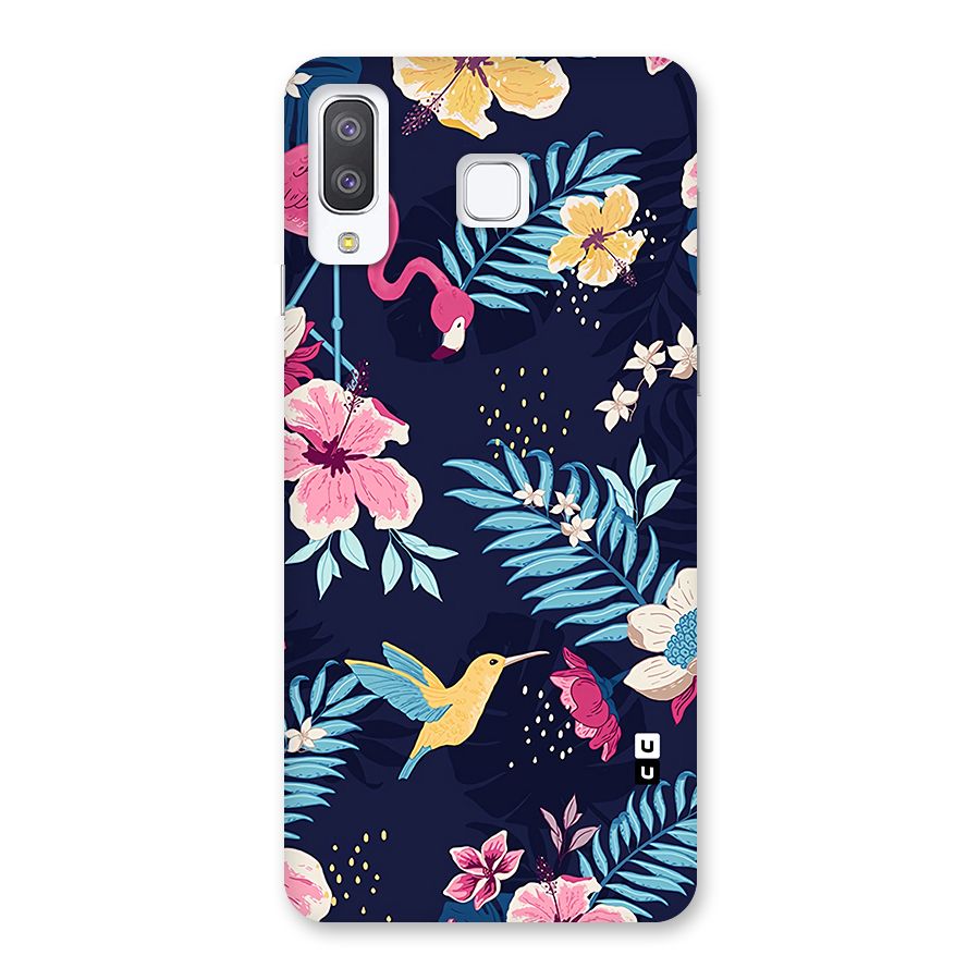 Tropical Flamingo Pattern Back Case for Galaxy A8 Star
