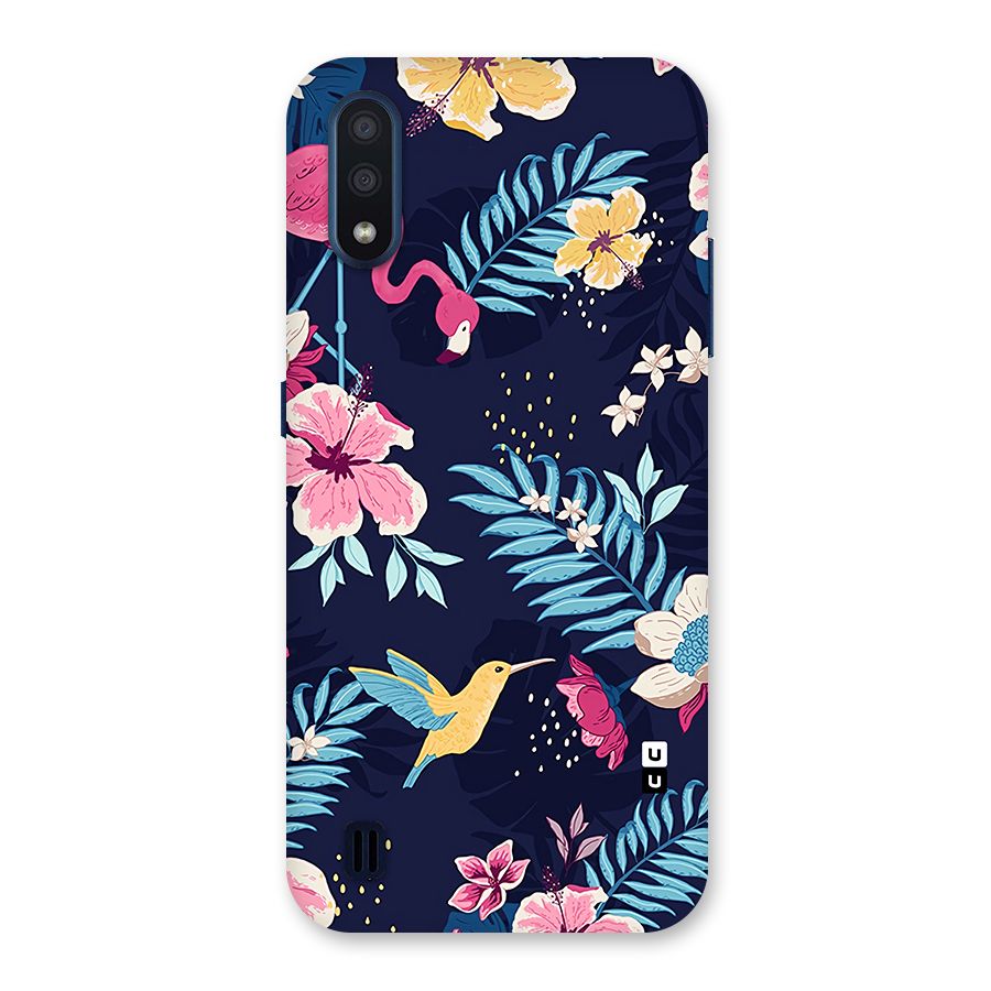 Tropical Flamingo Pattern Back Case for Galaxy M01