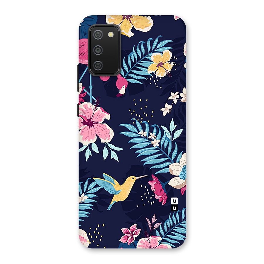 Tropical Flamingo Pattern Back Case for Galaxy M02s