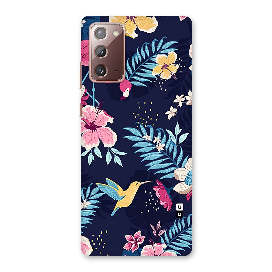 Tropical Flamingo Pattern Back Case for Galaxy Note 20