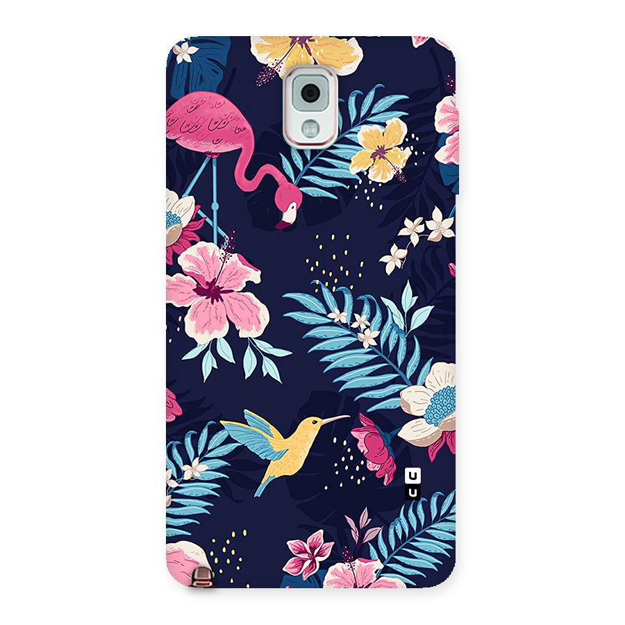 Tropical Flamingo Pattern Back Case for Galaxy Note 3
