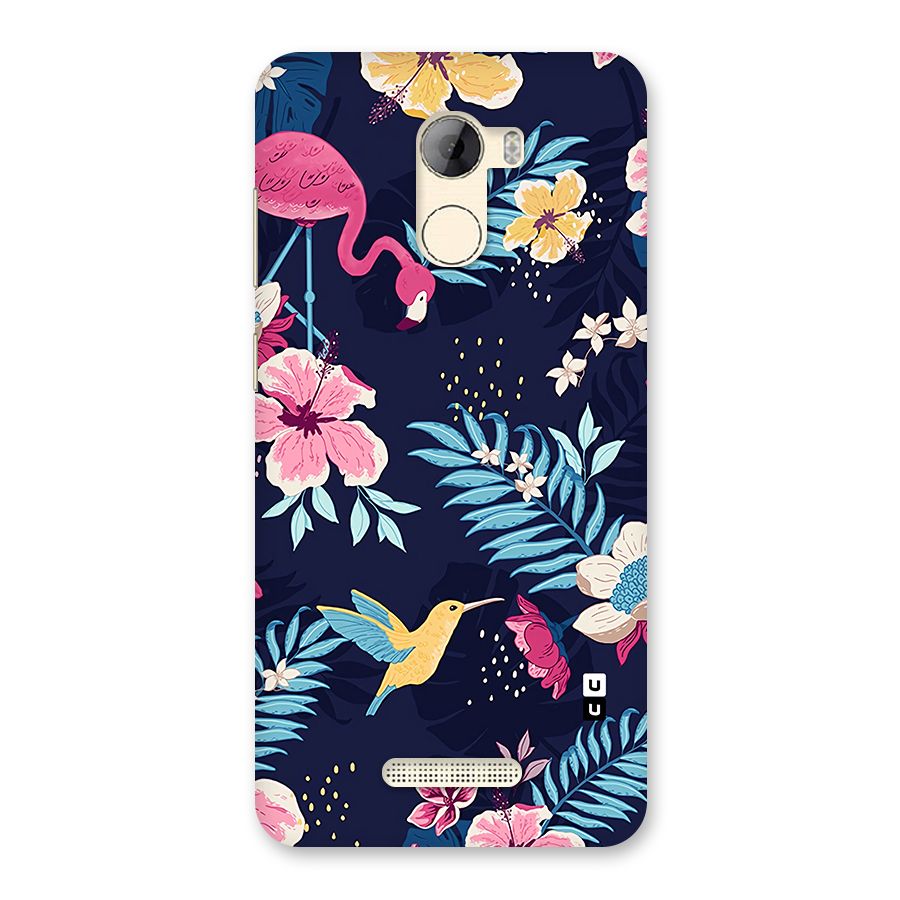 Tropical Flamingo Pattern Back Case for Gionee A1 LIte