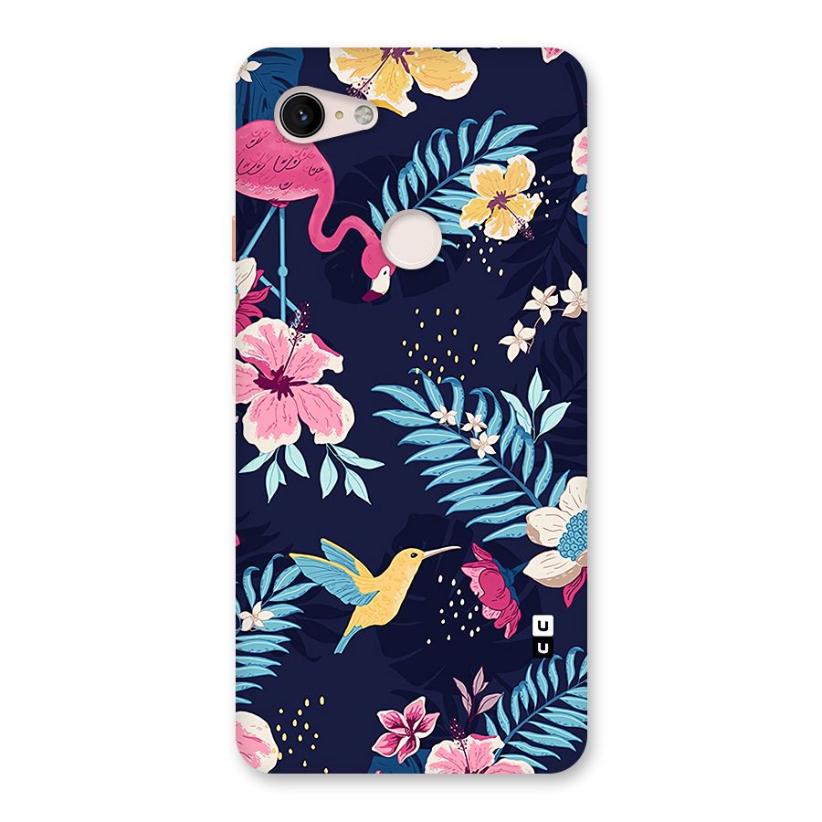 Tropical Flamingo Pattern Back Case for Google Pixel 3 XL