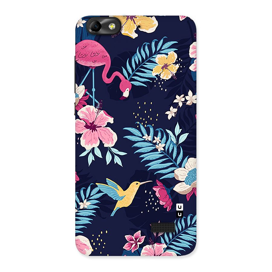 Tropical Flamingo Pattern Back Case for Honor 4C