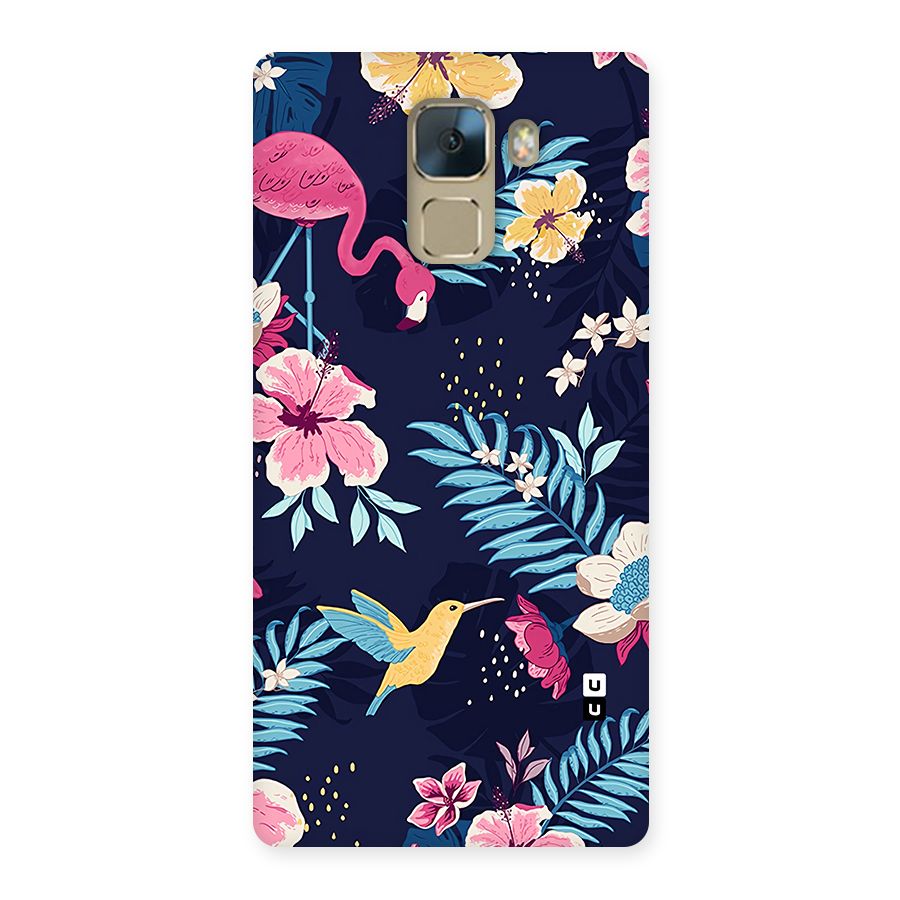 Tropical Flamingo Pattern Back Case for Honor 7