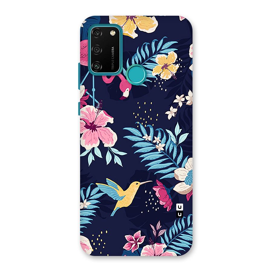 Tropical Flamingo Pattern Back Case for Honor 9A